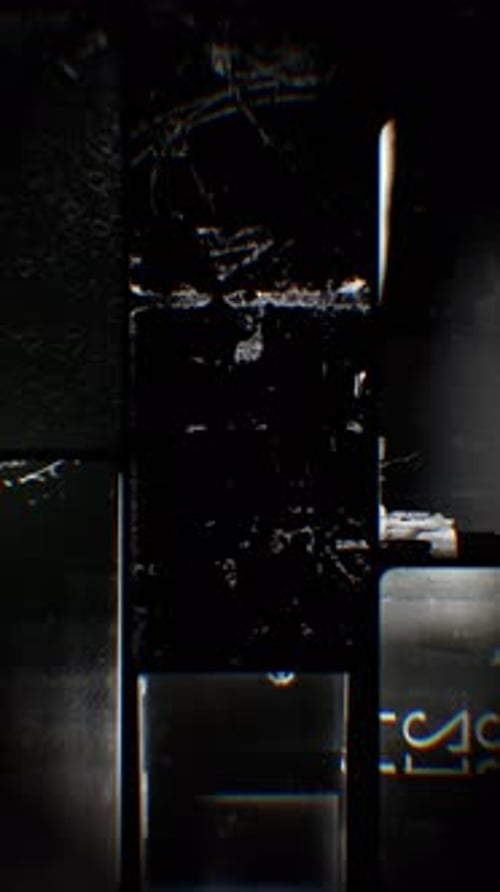 Grunge Black & White Portrait Film Strips Effect