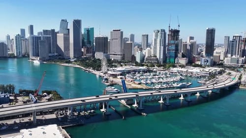 Downtown Miami At Miami In Florida United States.