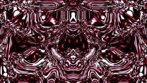 Abstract Fluid Neon Red and White Swirls Motion Background Loop