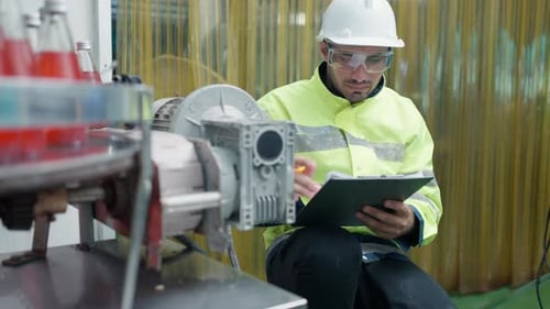 Footage beverage industrial, Footage production line of factory, bottle factory