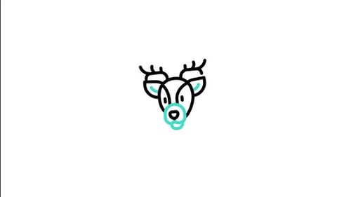 Animiertes Hirschsymbol