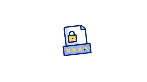 Animiertes Symbol für geschützte Datei