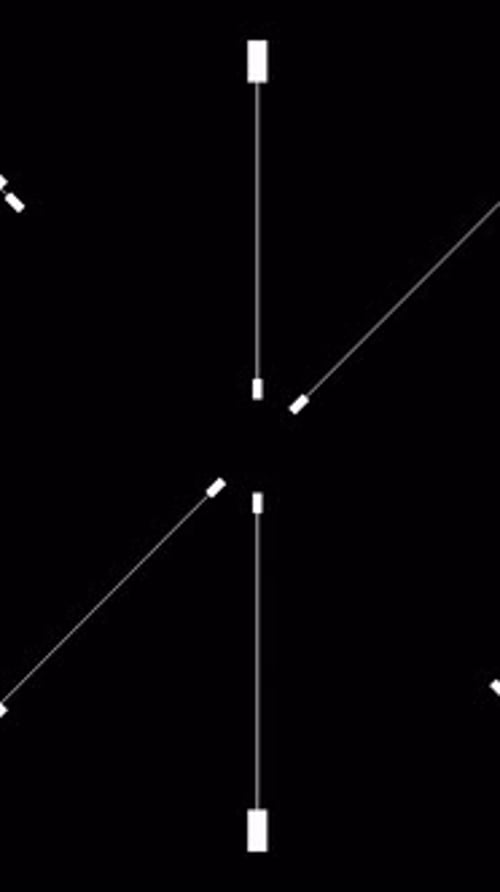 Abstract Geometric Design Featuring Various Lines and Shapes in a Creative Composition