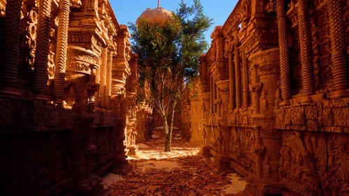 A Narrow Alley Way in an Ancient City