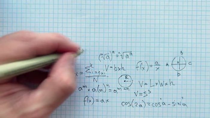 Flying Math Formulas, Backgrounds Motion Graphics ft. algebra & drawing ...