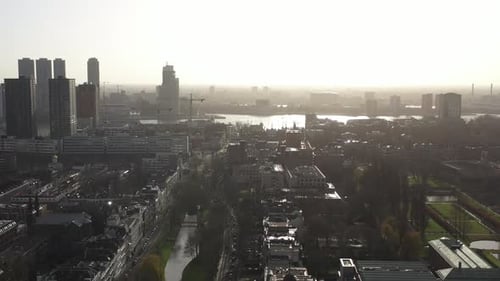 Aerial View of Modern Cityscape