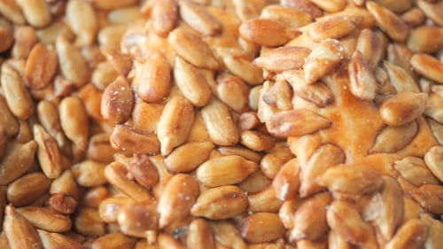 Close Up of Candied Sunflower Seed Treats