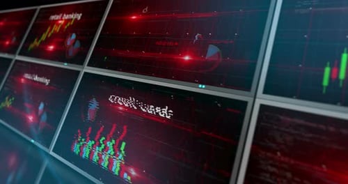 Retail banking money business charts and graphs 3d diagram