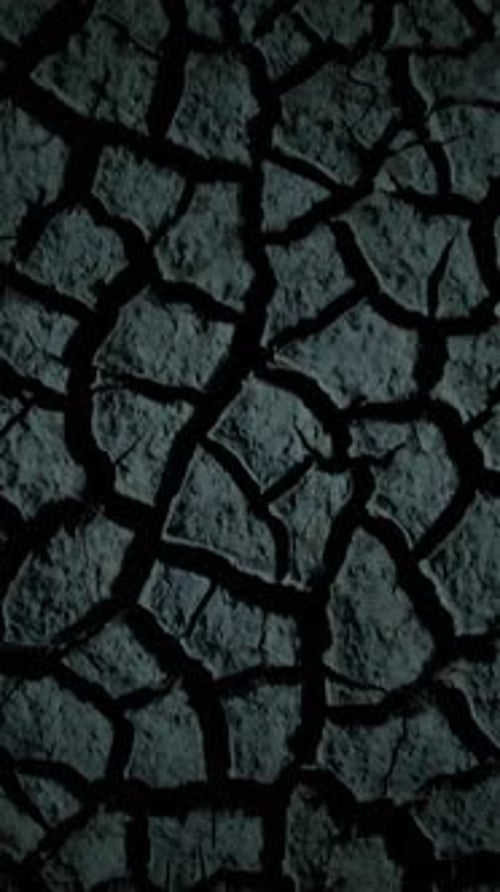 Cracked Dry Earth Symbolizing Drought and Climate Change
