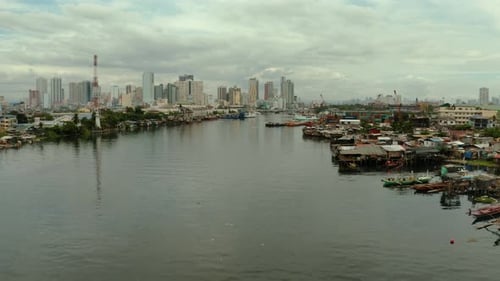 Die Stadt Manila, die Hauptstadt der Philippinen