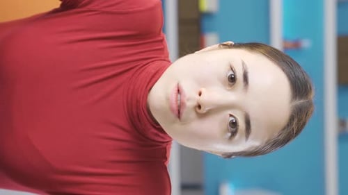 Close up of young adult using laptop