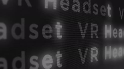 Scrolling Pixelated Text for Virtual Reality Technology