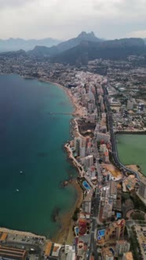 Aerial view of Calpe-Comunidad Autonoma de Valencia, Spain