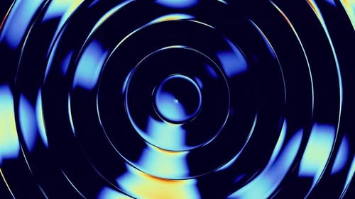 Abstract Rippling Concentric Circles Hypnotic Background