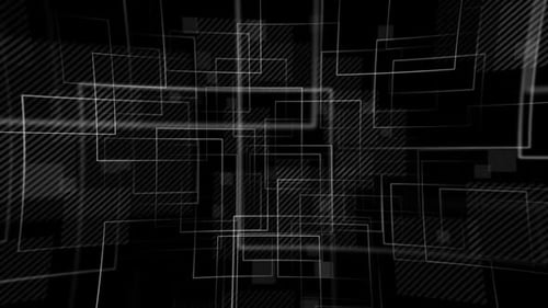 Modern Geometric Square Lines Loop Background Animation