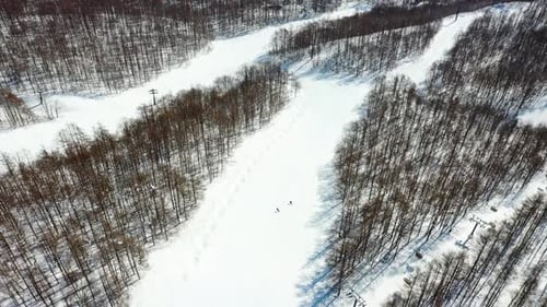 The aerial view of Fukushima