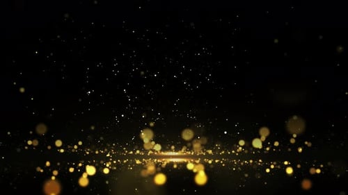 Hintergrundschleife mit Goldpartikeln