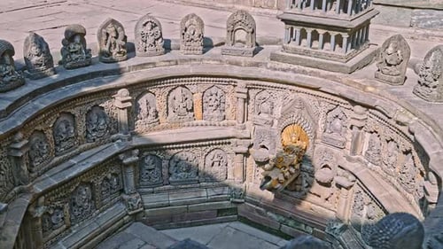 4K Tusha Hiti water bathing tank inside Sundari Chowk courtyard in Patan Durbar Square, Nepal