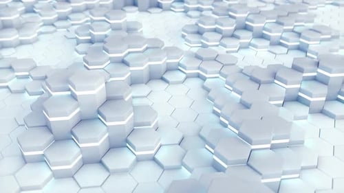 Animación 3D geométrica blanca dinámica. Fondo Poligonal Corporativo
HD