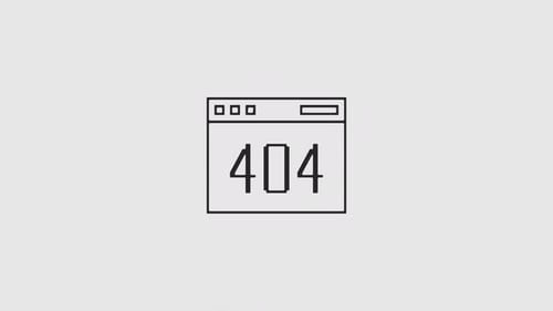 Minimalist 404 Error Page Line Animation