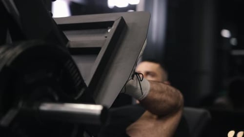 Athletic Man Healthy Lifestyle Fitness Center