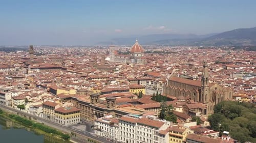 Old Houses and Cathedral in Florence