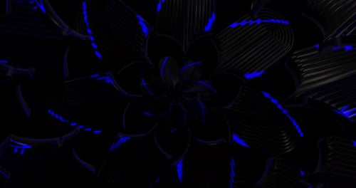 Animación en bucle de túnel de color abstracto 4K VJ 36