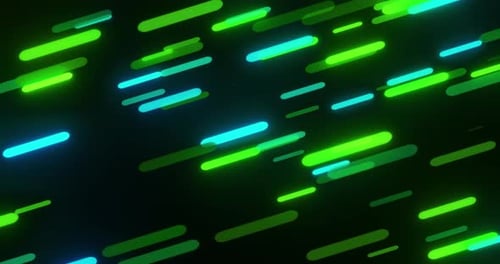 Neon Green Blue Lines Abstract Background Video