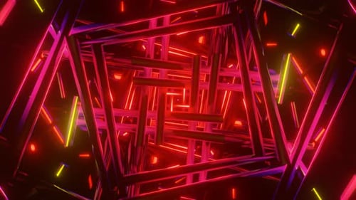 Efectos visuales alucinantes con patrones y formas coloridas y psicodélicas