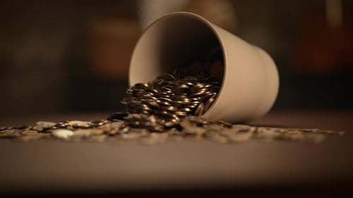 Cash Coins Savings Money Currency Finance and Economy Background