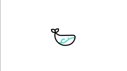 Animiertes Wal-Symbol