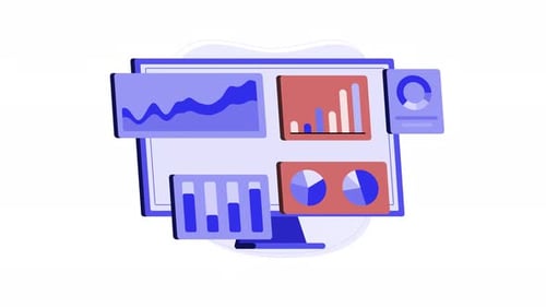 Animated Data Analysis and Charts on Computer Screen