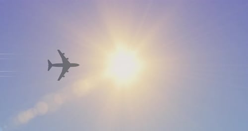 Plane Bottom in Flight
