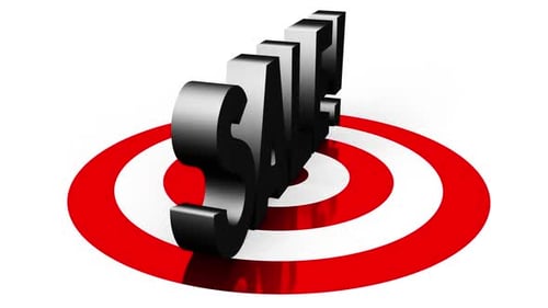 Metallic Check Mark on Target