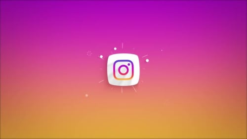 2D-Symbole für soziale Medien Instagram