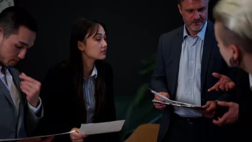 Creative Concept of Corporate Workers Conference in Office Ceos Company Management Team Building