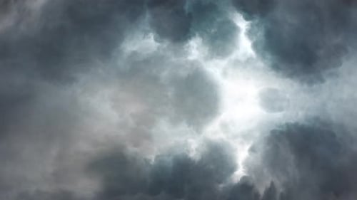 4k thunderstorm, Moving Dark Storm Clouds