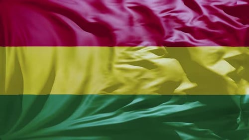 Waving Bolivia Flag Background Loopable Animation