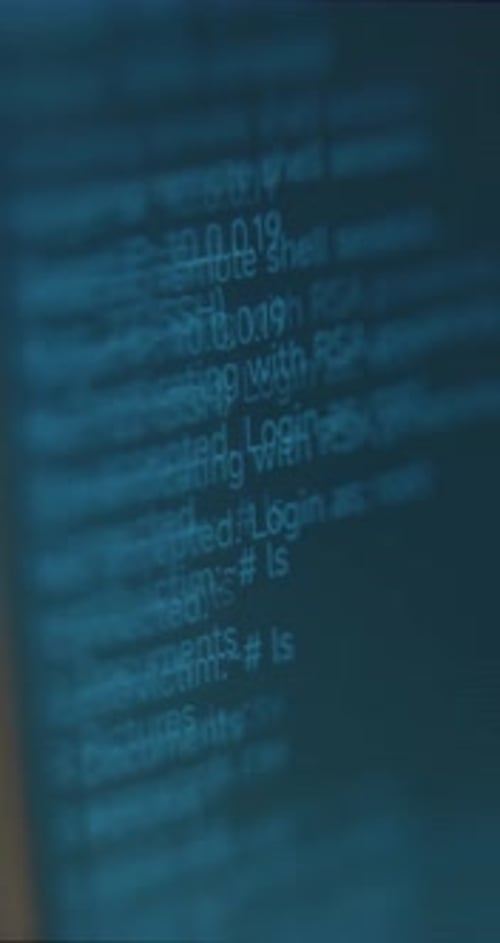 Cyber Security Hacking Code Stream Vertical Animation