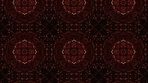 Abstract Geometric Glittering Kaleidoscope Pattern