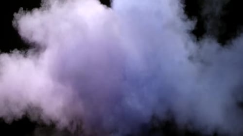 Purple and Blue Smoke Cloud Reveal Transition