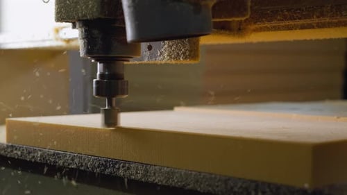 CNC Machine Precision Cutting Yellow Foam