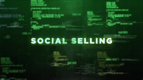 Futuristic Green Digital Code Stream Background Animation