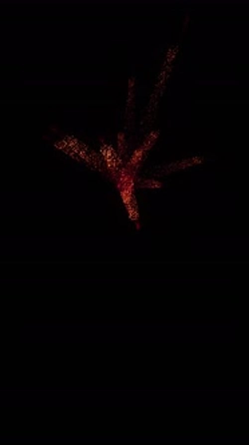 Fiery Particle Burst Reveal Animation