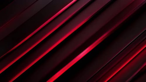 Sleek Abstract Motion Background with Dynamic Red Glowing Stripes