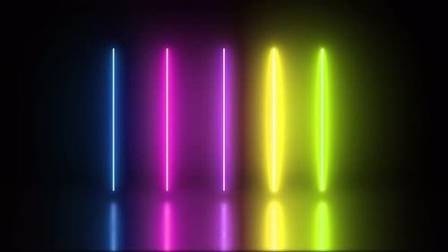 Glowing Light Bar Animation Loop Background