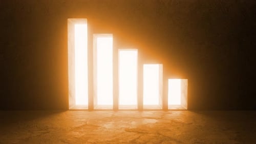 Luz brilhante no fim de um túnel que simboliza esperança e sucesso