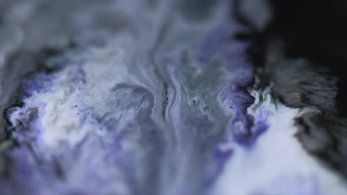Abstract Fluid Motion of White, Blue and Gray Hues