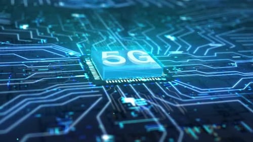 5G Computer Chip with Integrated CPU
