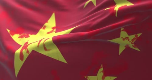 China Blood Flag